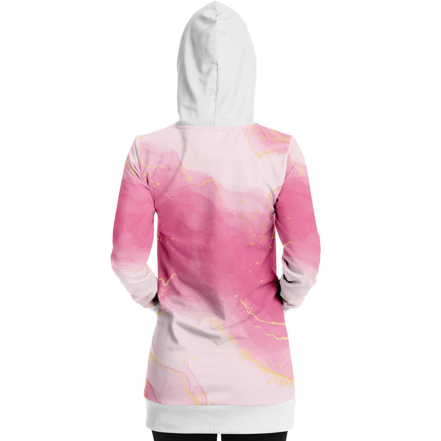 "The Hoodie Culture"-Upscale Comfort  Longline Hoodie - AOP